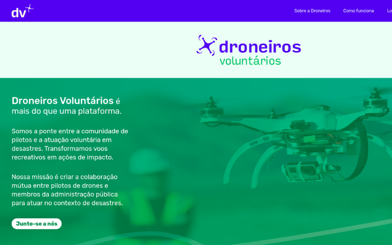 Plataforma de Droneiros Voluntáriops